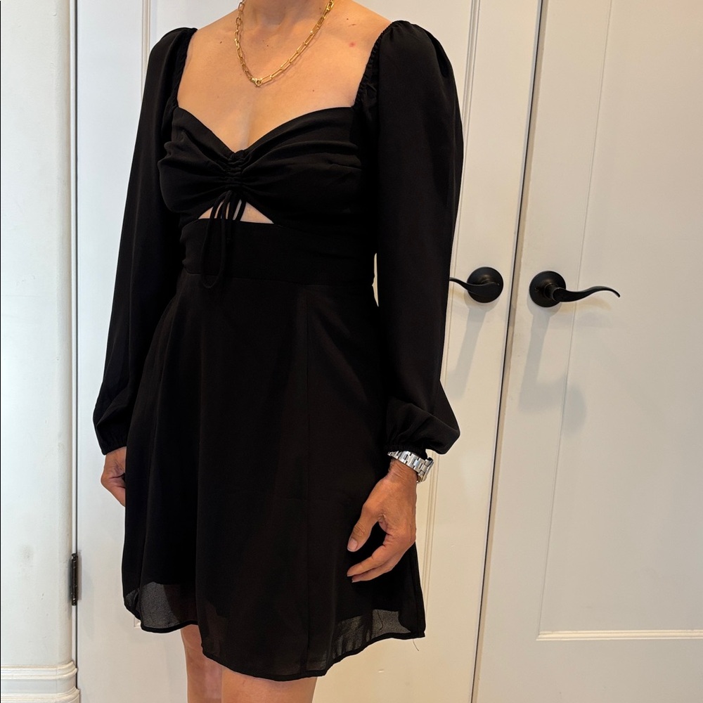 Abercrombie & Fitch Black Long Sleeve Dress